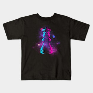 Galaxy Chess Piece Kids T-Shirt